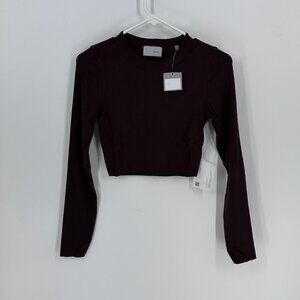 Women's Viavia Long Sleeve Rib Top S
